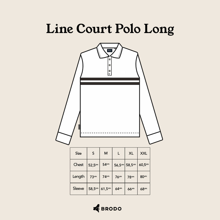 BRODO - Line Court Polo Long Beige