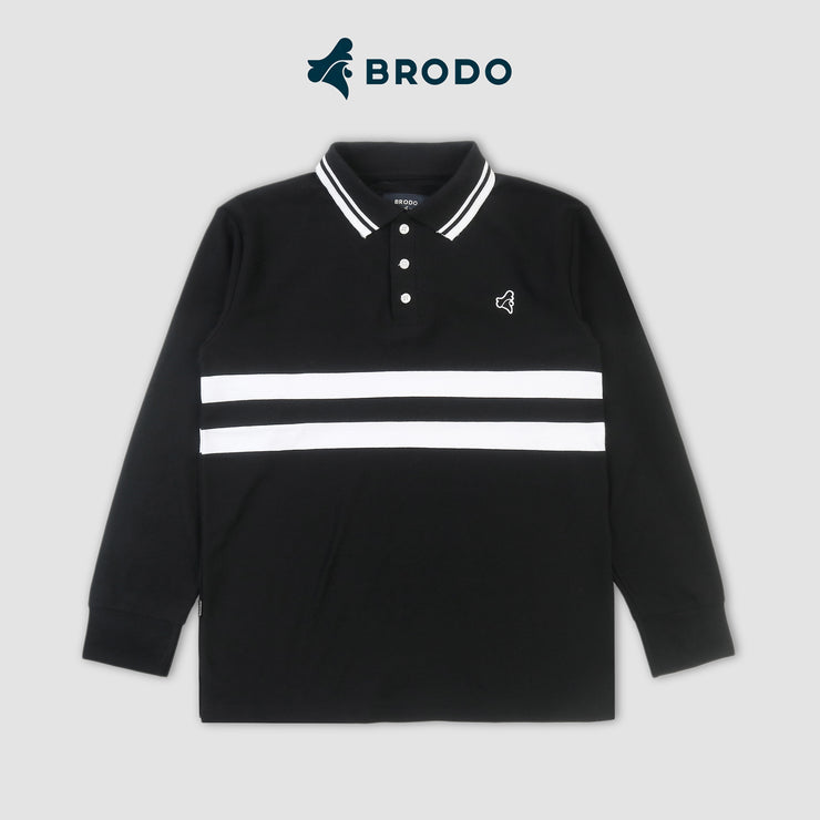 BRODO - Line Court Polo Long Black