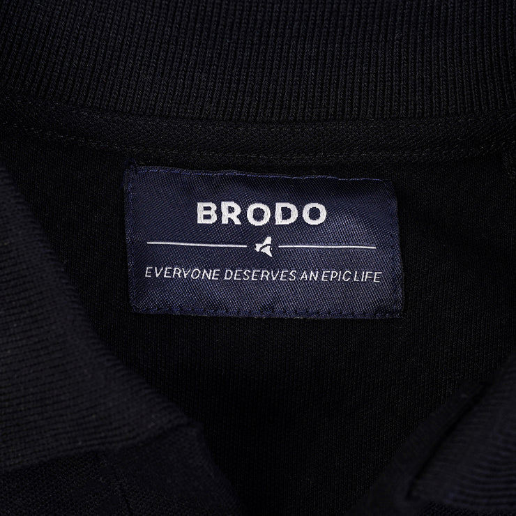 BRODO - Line Court Polo Long Black