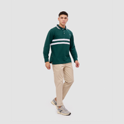 BRODO - Line Court Polo Long Olive
