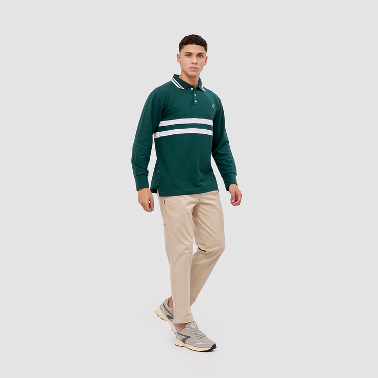 BRODO - Line Court Polo Long Olive
