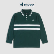 BRODO - Line Court Polo Long Olive