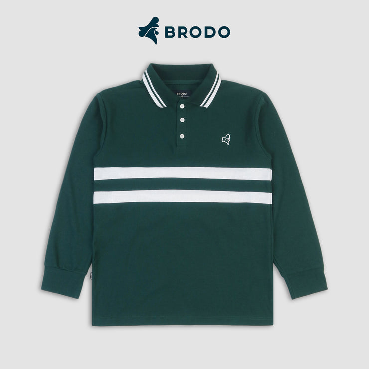 BRODO - Line Court Polo Long Olive