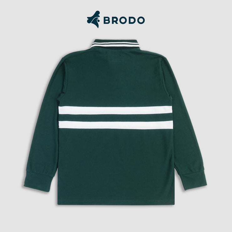 BRODO - Line Court Polo Long Olive