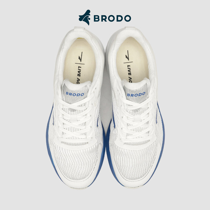 BRODO -  Running Shoes Active Inizio White Blue