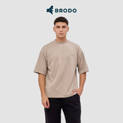 BRODO - Vita Oversized Tees Khaki