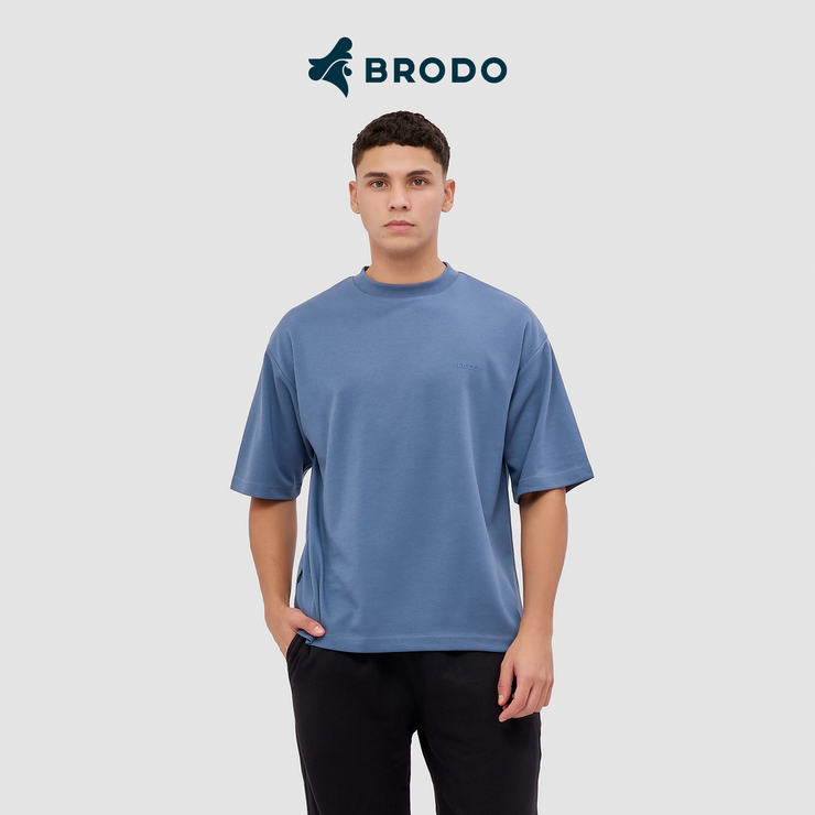 BRODO - Vita Oversized Tees Steel Blue
