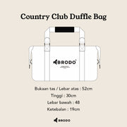 BRODO - Country Club Duffle Bag Black