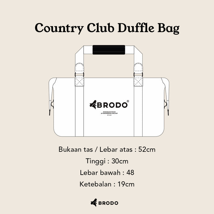 BRODO - Country Club Duffle Bag Black