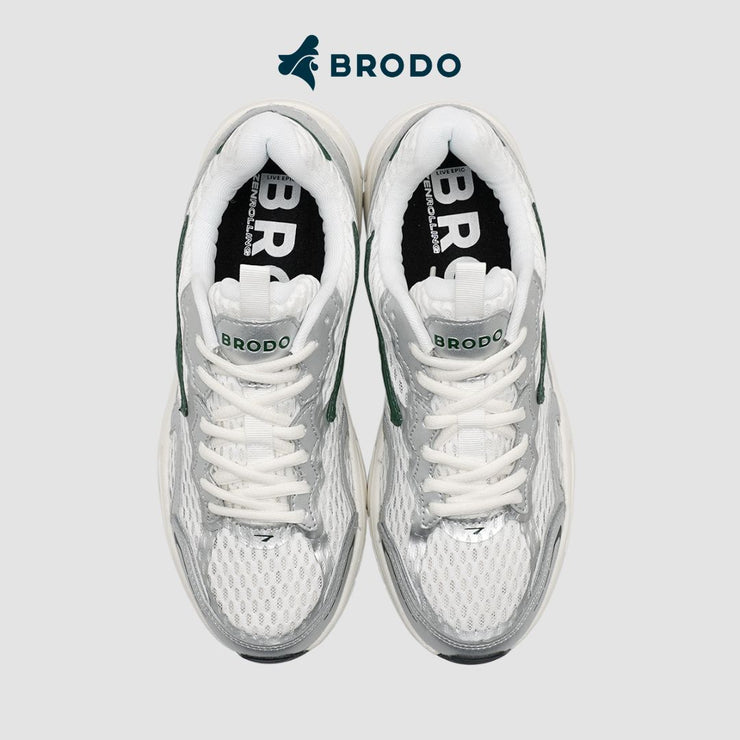 BRODO - Sneakers Ace Nexus Silver Green OWS