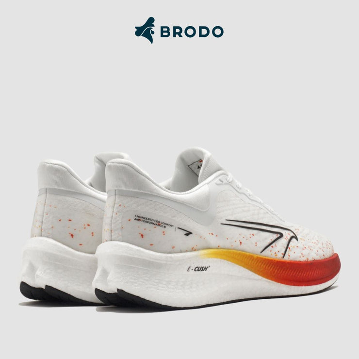 BRODO - Running Shoes Active Venturi White Lava Red