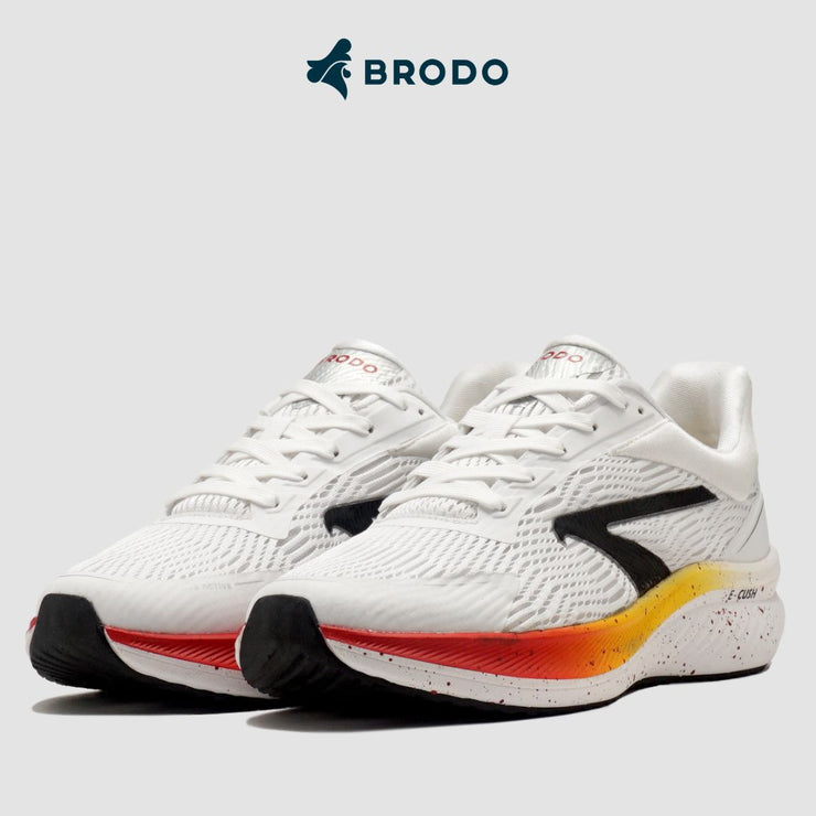 BRODO - Running Shoes Active Inizio White Lava Red