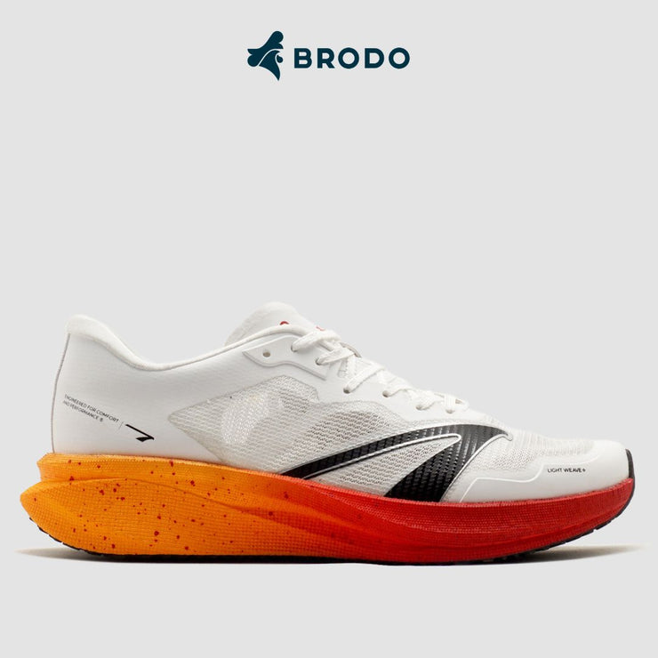 BRODO - Running Shoes Active Krakatau 2.0 White Lava Red