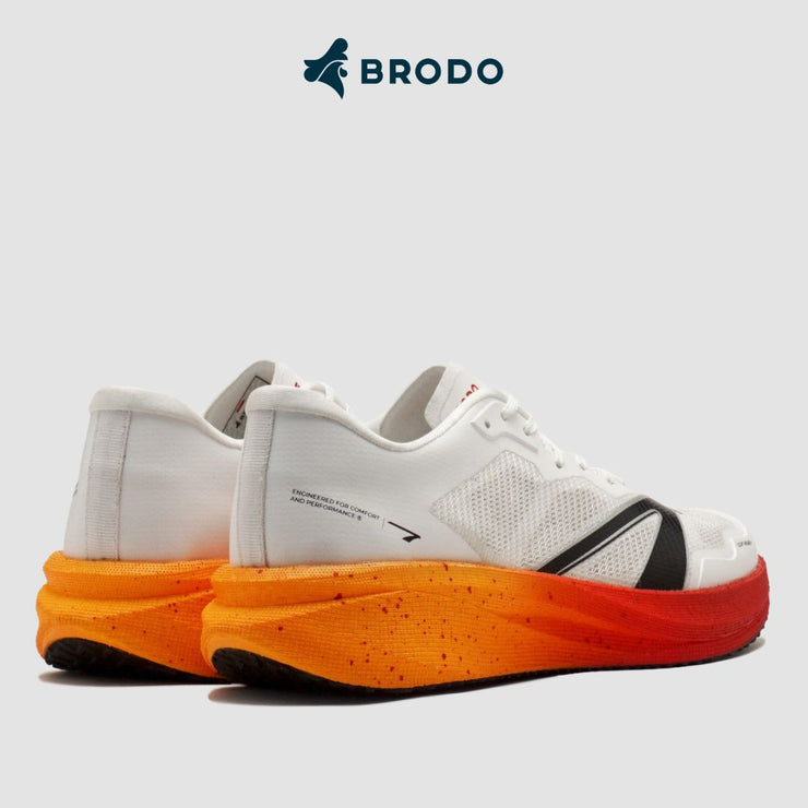 BRODO - Running Shoes Active Krakatau 2.0 White Lava Red
