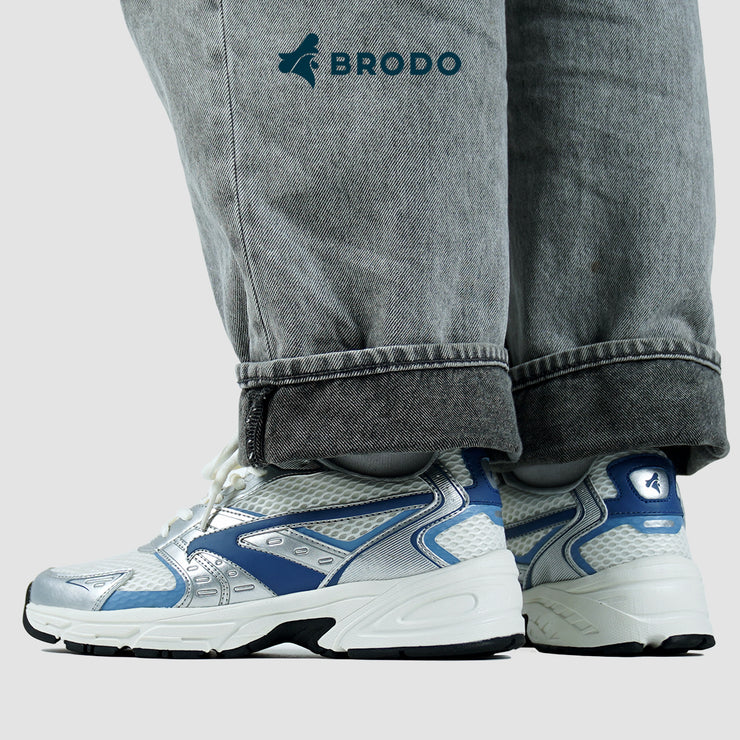 BRODO - Sneakers Ace Neptune Silver Blue OWS