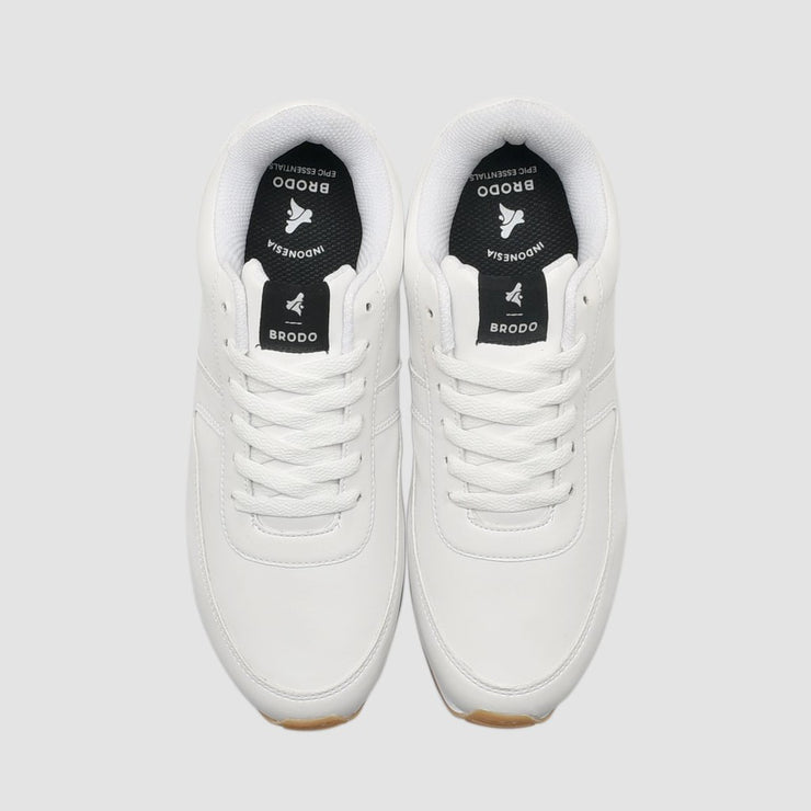 BRODO - Sepatu Base Lite All White GS
