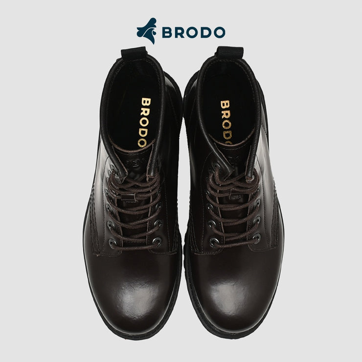 BRODO - Sepatu Alpha Urban Boots Dark Choco BS