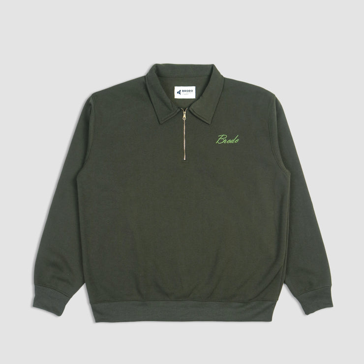 Halfzip Casual Green