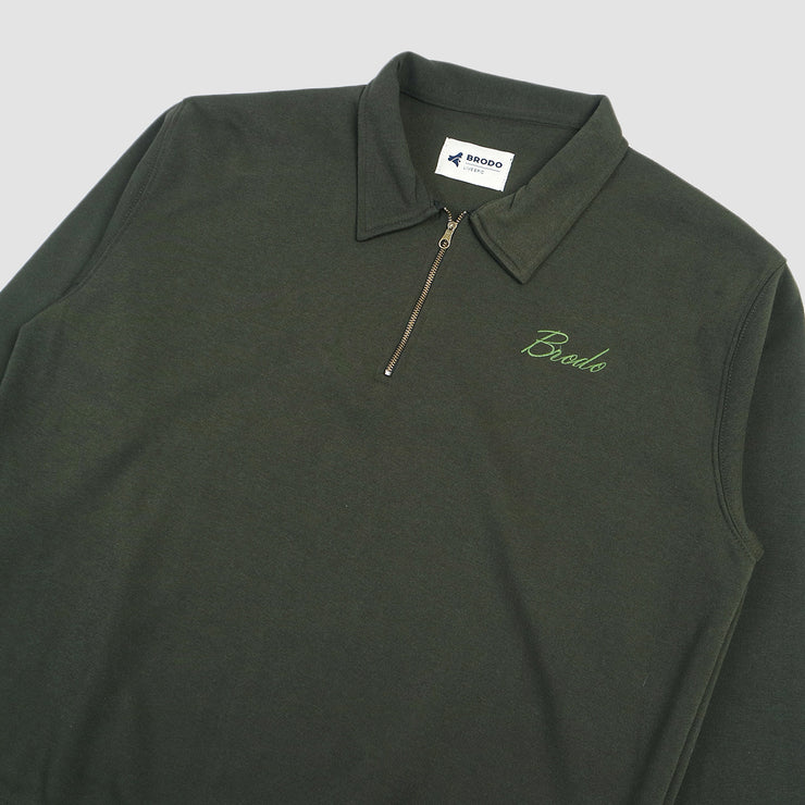 Halfzip Casual Green