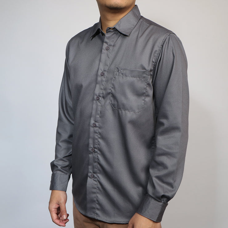 Broshirt Long Formal Grey