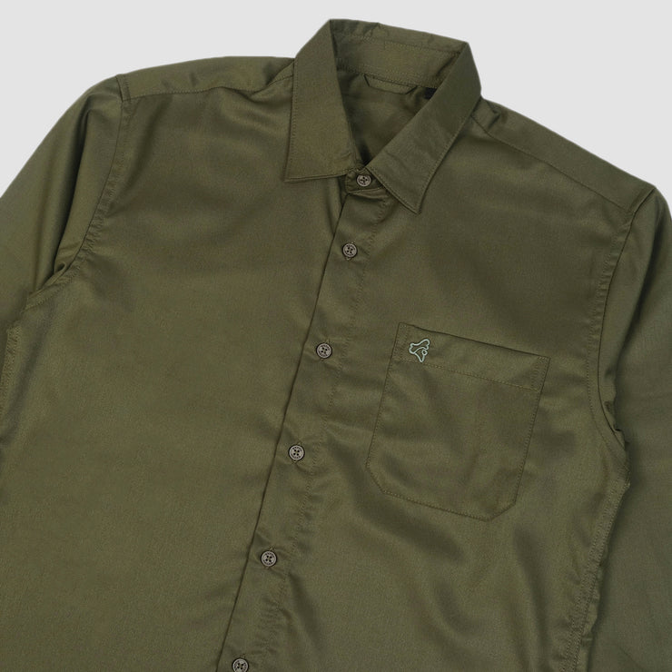 Broshirt Long Formal Olive