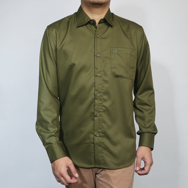 Broshirt Long Formal Olive