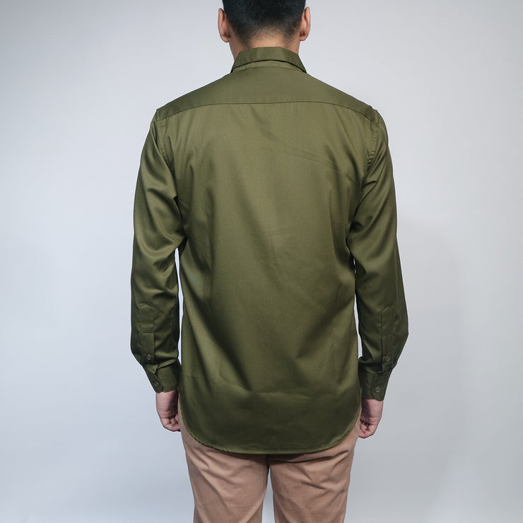 Broshirt Long Formal Olive