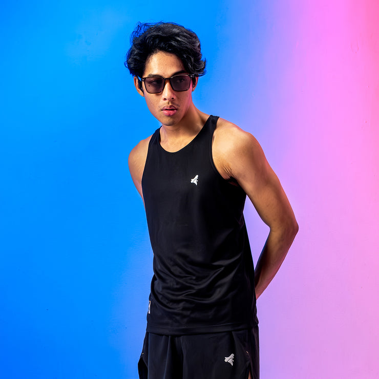 Doodle Sprint Active Tanktop Running Black