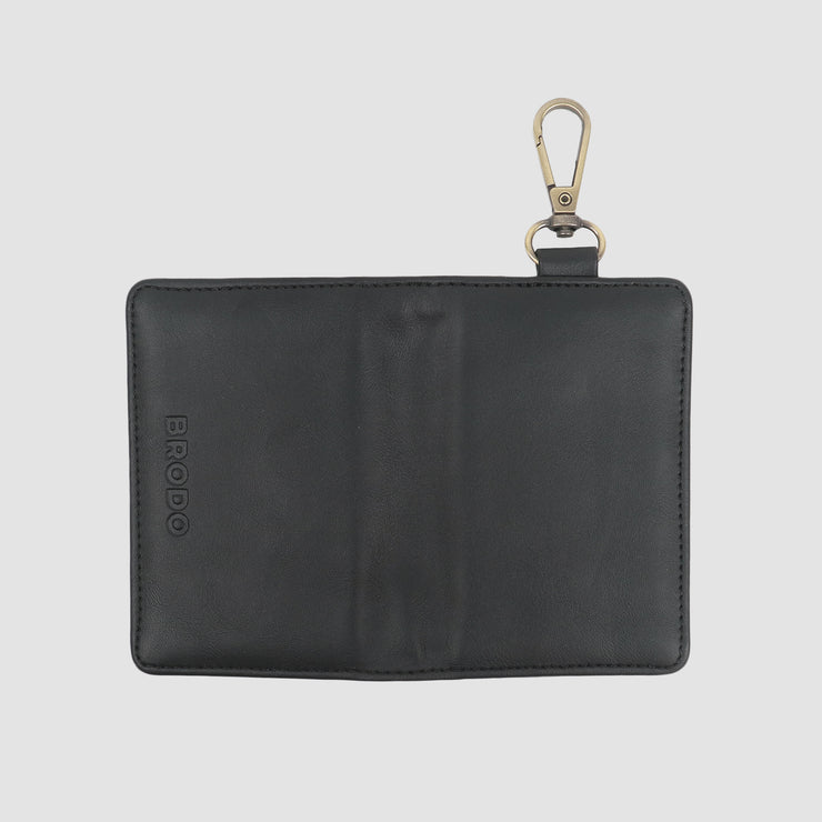 Folde Synthetic Leather Key Wallet Black
