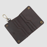 Folde Synthetic Leather Key Wallet Brown