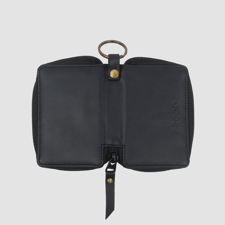 Folde Z+ Synthetic Leather Key Wallet Black