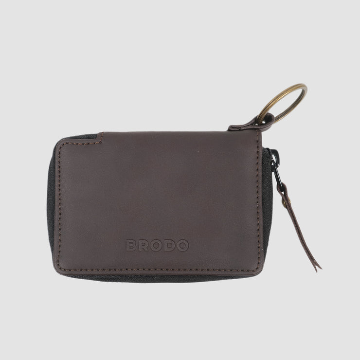 Folde Z+ Synthetic Leather Key Wallet Brown