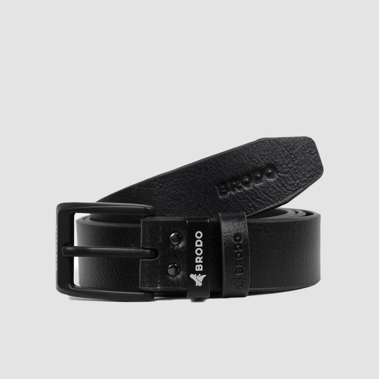 Hiaga Synthetic Leather Belt Black