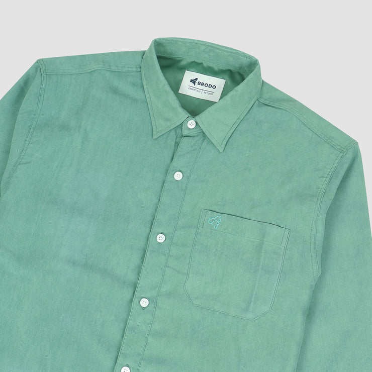 Broshirt Long Corduroy Sage