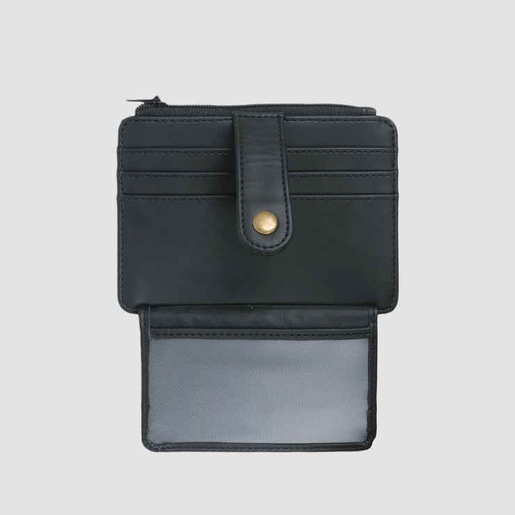 Porto Synthetic Leather Card Wallet Black