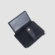 Porto Synthetic Leather Card Wallet Black