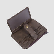 Porto Synthetic Leather Card Wallet Brown