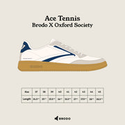 Brodo x Oxford Society - Ace Tennis - White
