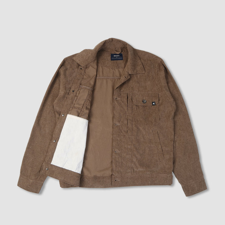 Brodo Trucker Jacket Corduroy Brown