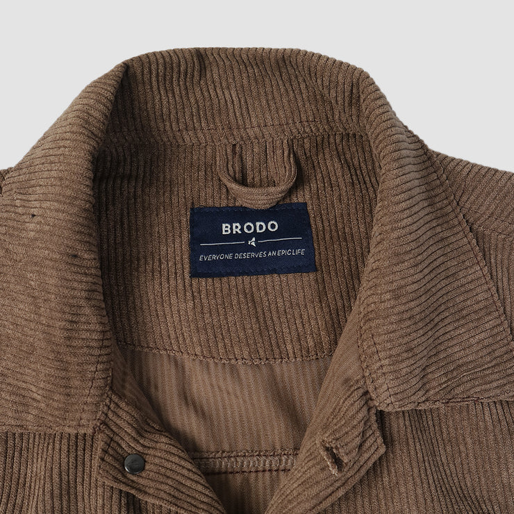 Brodo Trucker Jacket Corduroy Brown