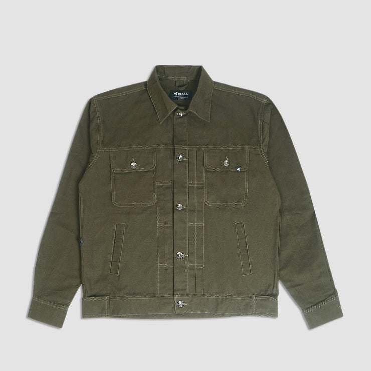 Brodo Trucker Jacket Olive