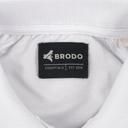 BRODO - Active Tecnico Polo Shirt White - Brown