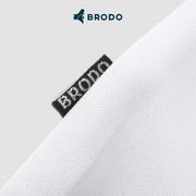 BRODO - Active Tecnico Polo Shirt White - Brown