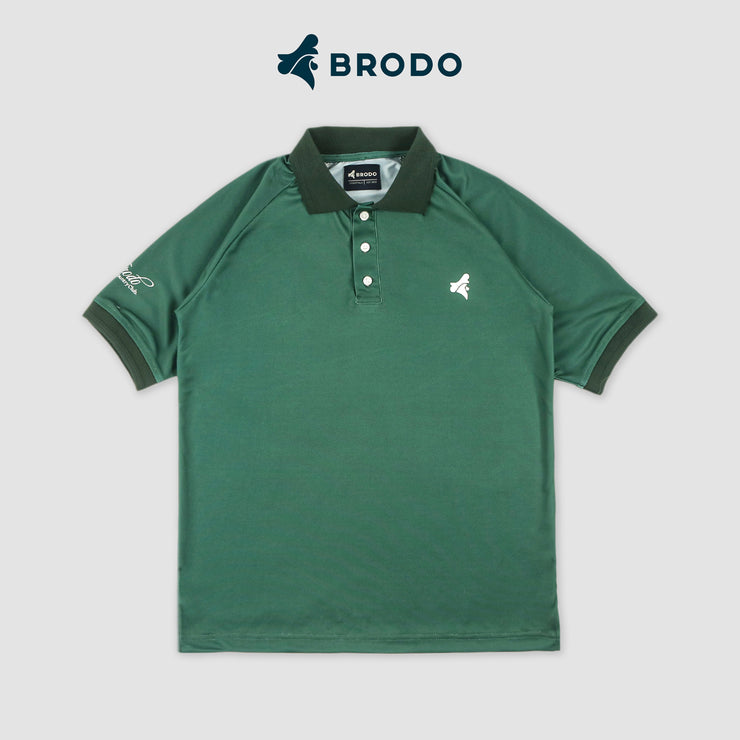 BRODO - Active Tecnico Polo Shirt White - Olive