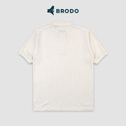 BRODO - Broshirt Polo Waffle Short Off White