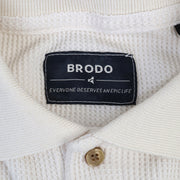 BRODO - Broshirt Polo Waffle Short Off White