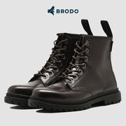 BRODO - Sepatu Alpha Urban Boots Dark Choco BS