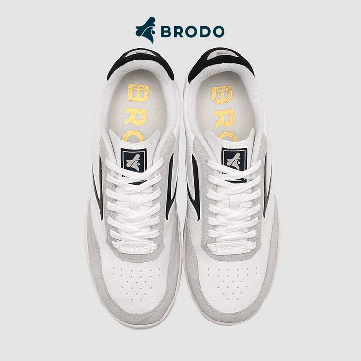 BRODO - Sneakers Ace Tennis Ivory Black