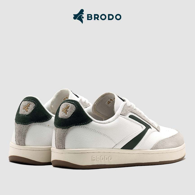 BRODO - Sneakers Ace Tennis Ivory Olive