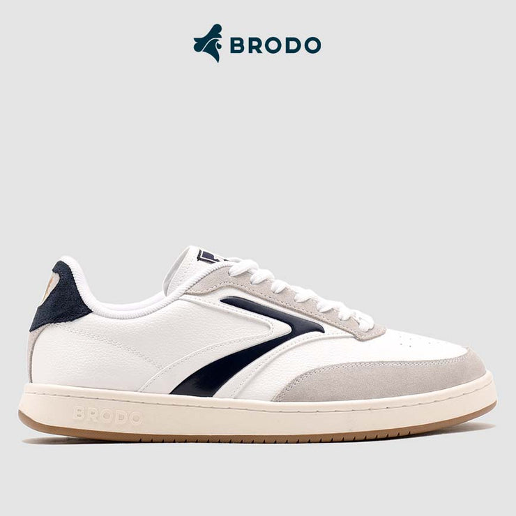 BRODO - Sneakers Ace Tennis Ivory Navy